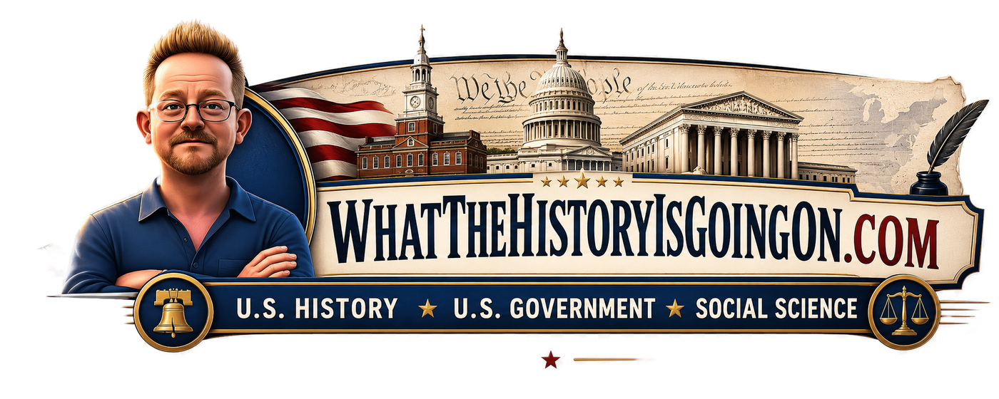 What The History Is Going On — U.S. History, U.S. Government, Social Science